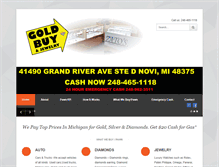 Tablet Screenshot of goldbuypawn.com